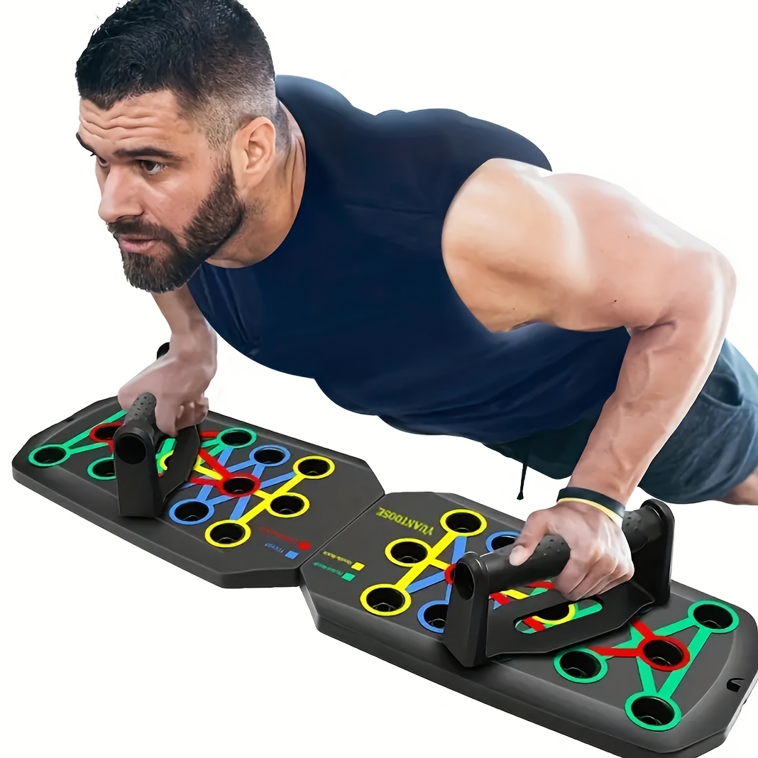 Push Up Board - 28-Hole Push Up Board, Multifunctional Portable