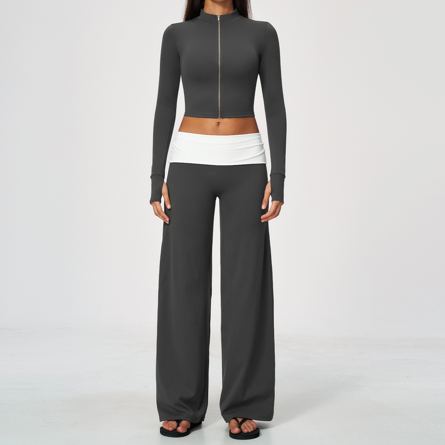 Zip Jacket Wide Leg Pants 2 Pi - огляд і ціна Yoga Of Fitness