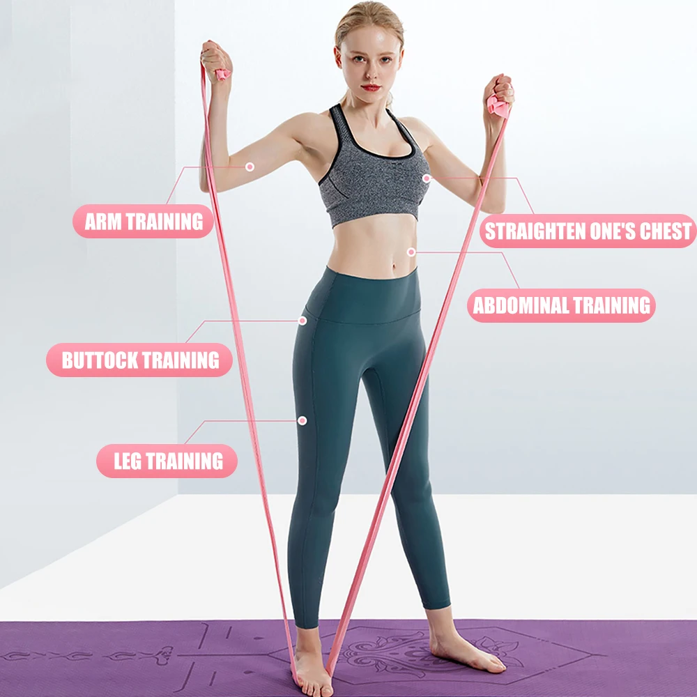 Length 200cm Yoga Pilates Stre - огляд і ціна Yoga Fitness Resistance Band