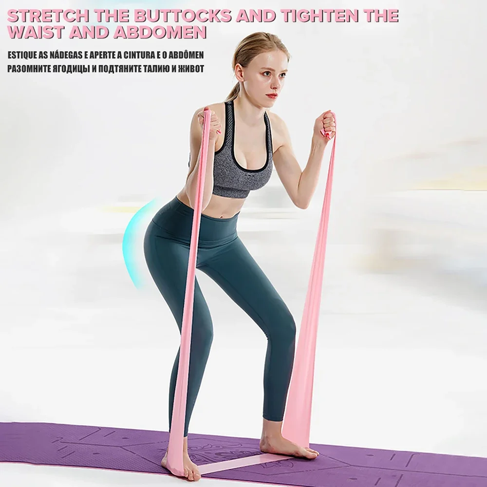 Length 200cm Yoga Pilates Stre - огляд і ціна Yoga Fitness Resistance Band