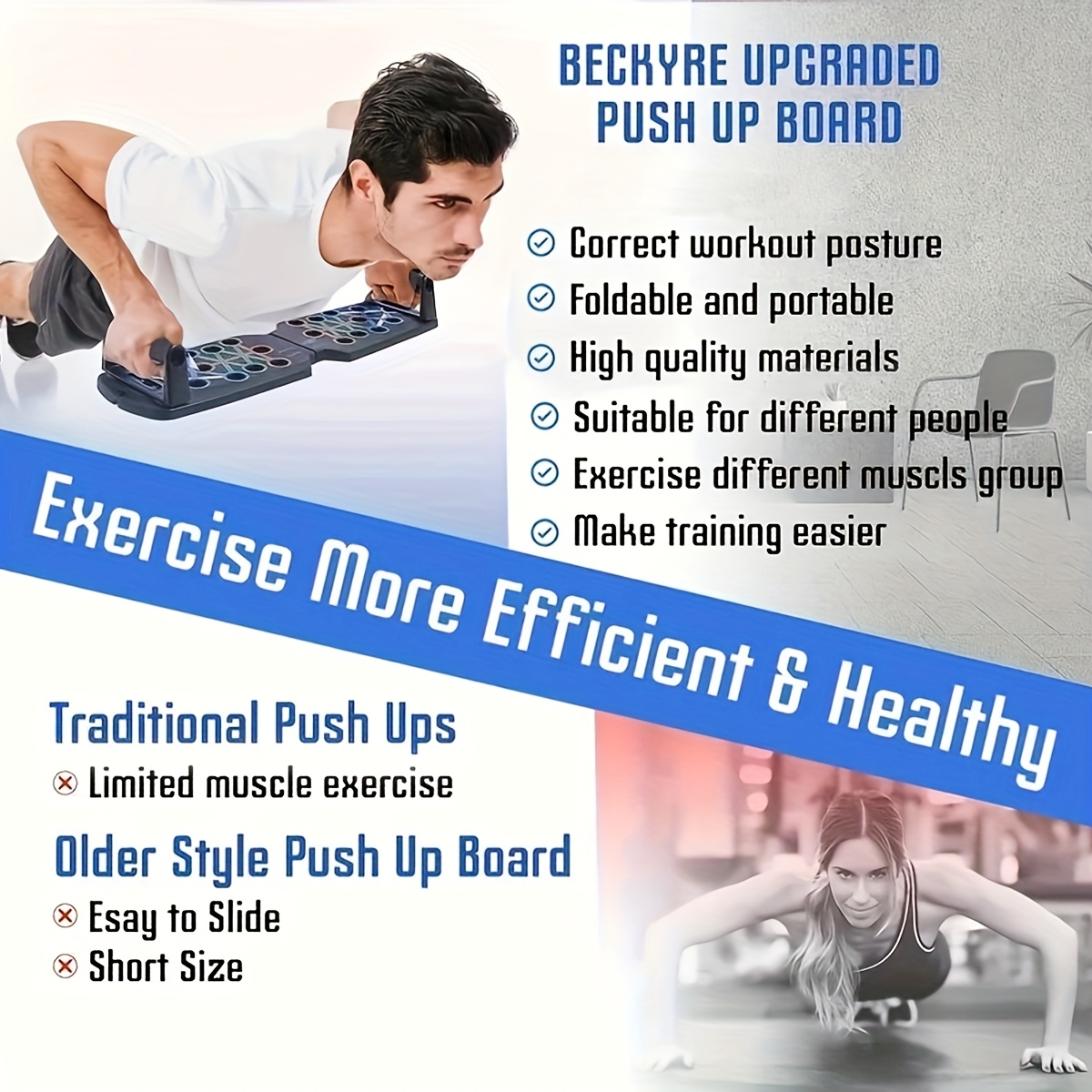 28-Hole Push Up Board, Multifu - огляд і ціна Push Up Board