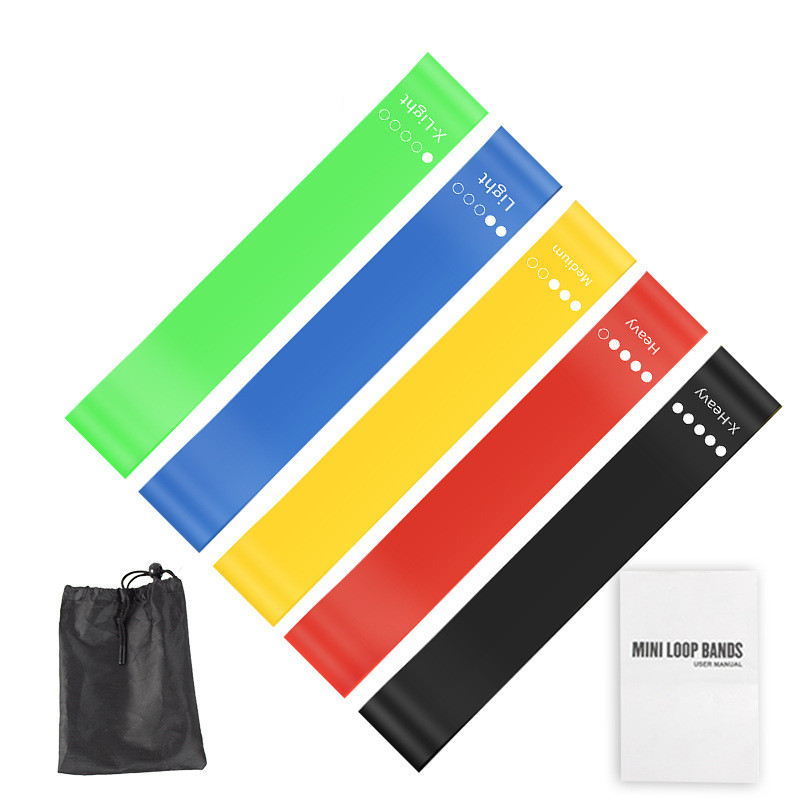 5Pcs TPE Resistance Bands Set  - огляд і ціна Yoga Fitness Resistance Band