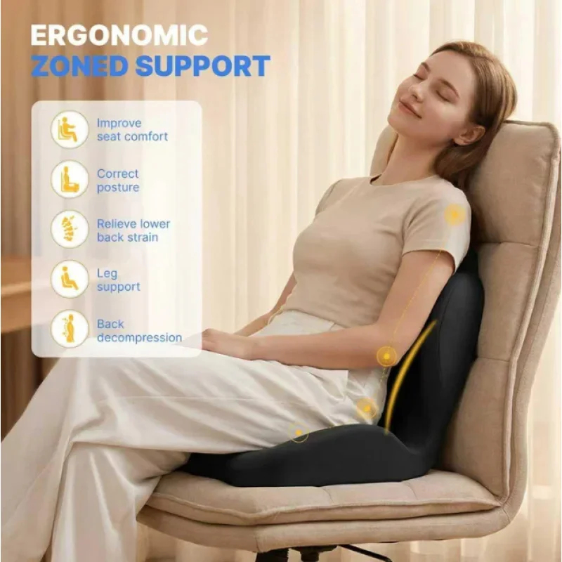 Coccyx Seat Cushion Memory Foa - огляд і ціна Posture Corrector Back