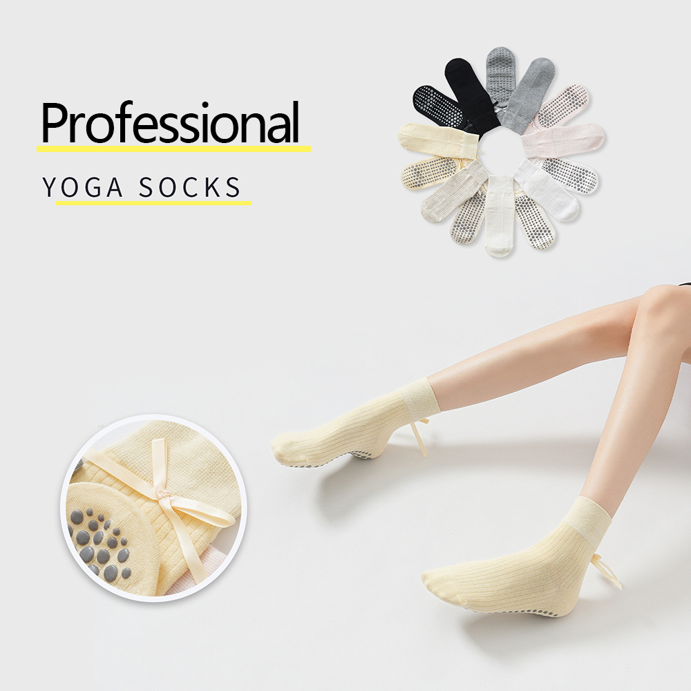 Cute Bowknot Yoga Socks Girls  - огляд і ціна Yoga Of Fitness