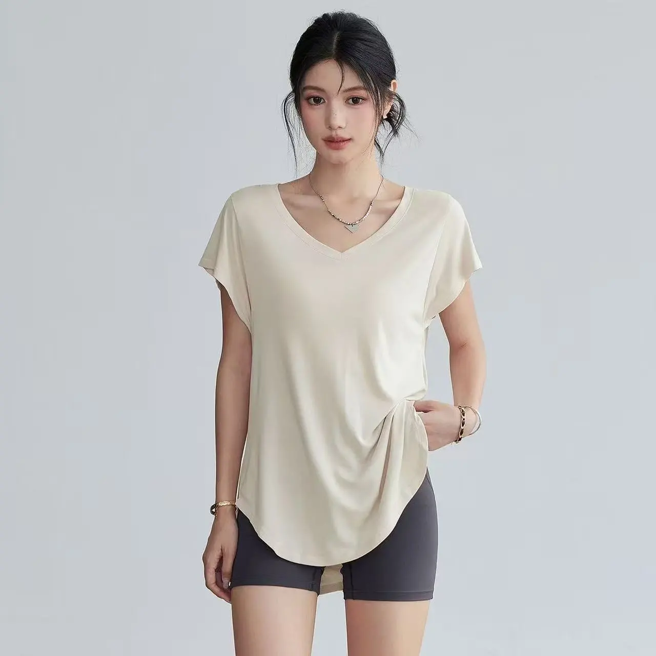 Women's Slimming Round Neck Yo - огляд і ціна Yoga Fitness Training